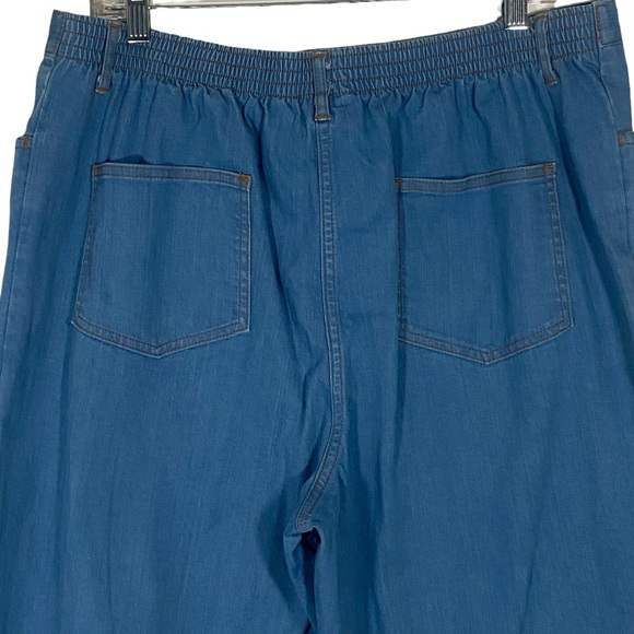 Blair Jeans Womens Plus Size 20 Light Blue Straight Leg Ankle High Rise Pants - Picture 10 of 10